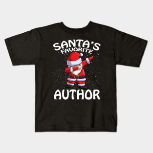 Santas Favorite Author Christmas Kids T-Shirt